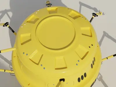 spider sci fi robot 3D model