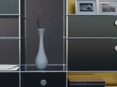 Modern office cabinet or shelf 3D model