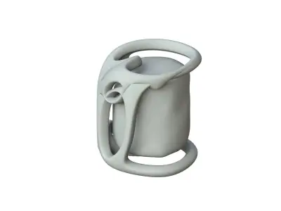 SciFi Shape Object Low Poly  Low-poly 3D model