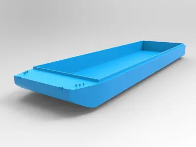 Barge Ship 3d print 3D print model