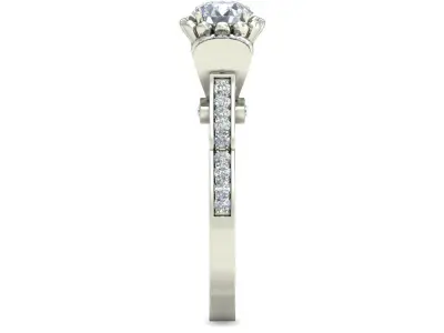 Women Ring  Render 3dm STL OBJ FBX Details 3D print model 76