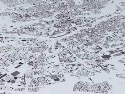 Nuremberg Streets and Buildings 3D model