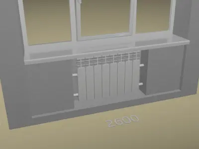 Windows pack Low-poly 3D model