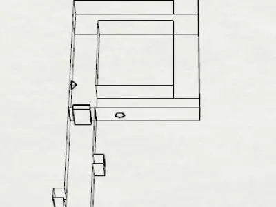 Floorplan 1 floor plan for kitchen 3D model