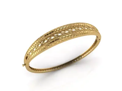 Womens Bracelets Bangles 3DM STL OBJ With Details  3D print model