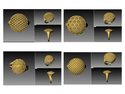 300 LIGHT WEIGHT LADIES RINGS LATEST DESIGNS STL  3D print model