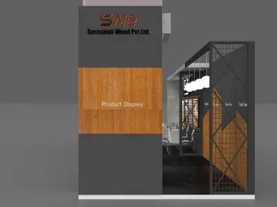 12M x 3M Exhibition Stall Design  3D model