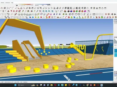 Play area 3d model 3D model buy