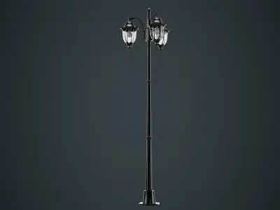 Street Light 3A Low-poly 3D model