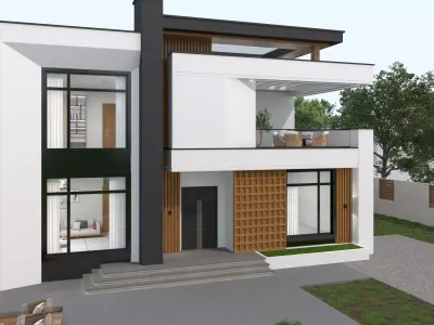 House Exterior 3D model 4