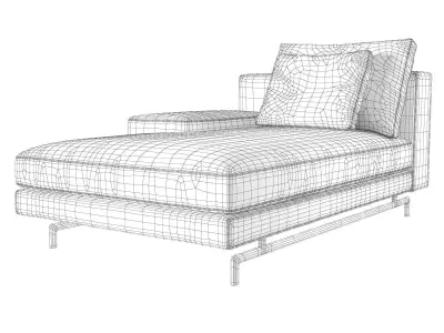 Sherman Chaise Longue 3D model