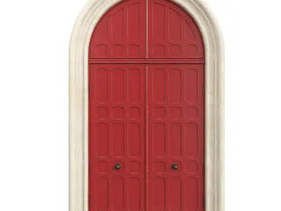 Entrance classic door 73 3D model