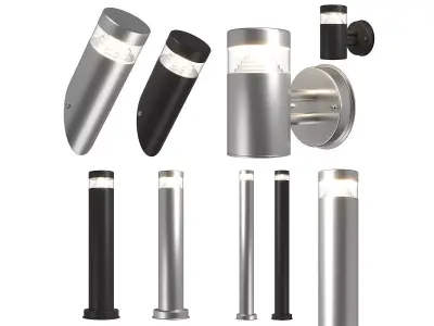 376 Raggio Lightstar Collectiont of street lamps 3D Model Pack