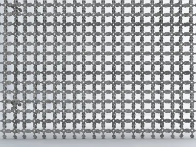 Wicker curtain 3D model