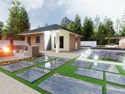 Modern and classic design House 3D model