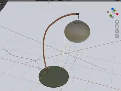Floor Lamp 3D Model for Modern Interiors 3D model