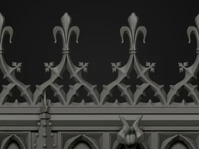Gothic pannel 3D model