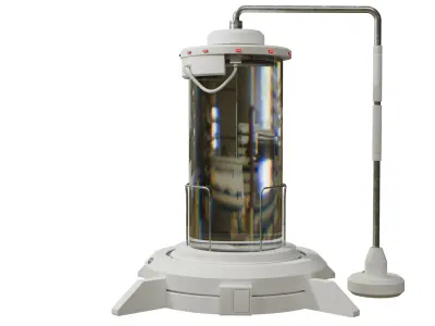 Sci-fi Capsula Low-poly 3D model