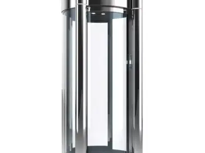 Metal detector safety cabin 3D model