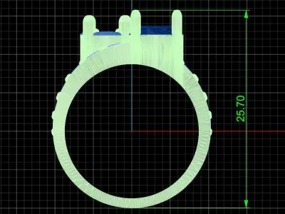 Jewelry ring 369 3D print model