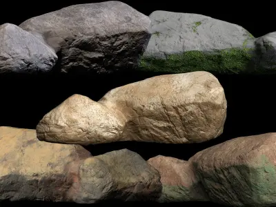 Stone and Rock smart material bundle Texture