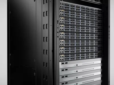 AI Data Center Server Rack     GB300  Realistic Server Cabinet 3D model