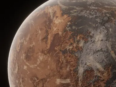Planet  Space  Ready to game Low-poly 3D model