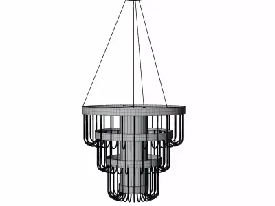 Tarte tiered chandelier 3D model