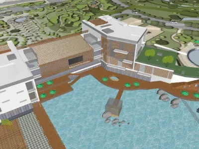 vacation spot-Resort-Fashion Leisure Hotel-0107 3D model