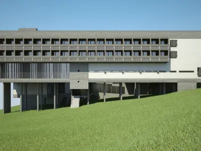 Convent La Tourette 3D model