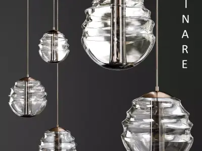 Hanging lamp Vinare Low-poly 3D model