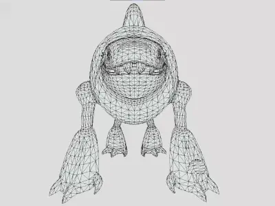 Arctiguana - DNA sample Of Polar Manzardill - Ben10 Omniverse Low-poly 3D model