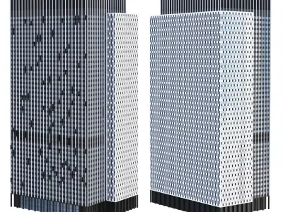 Building 100 Worth St New York 3D model