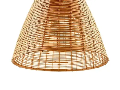 Wicker Pendant Lamp Shade Model Pack Low-poly 3D model