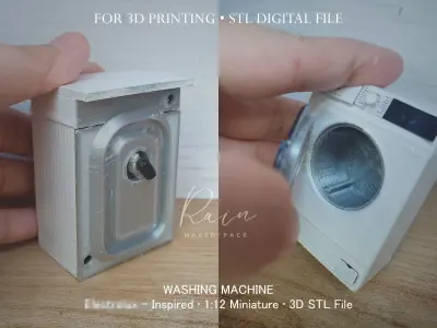Miniature Frontload Washing Machine  3D print model