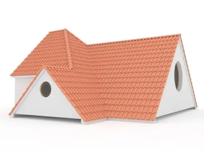 Realistic Roof Shingles 12 3D model