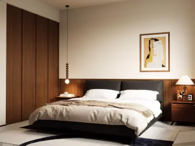 Master bedroom 3D model 3D model