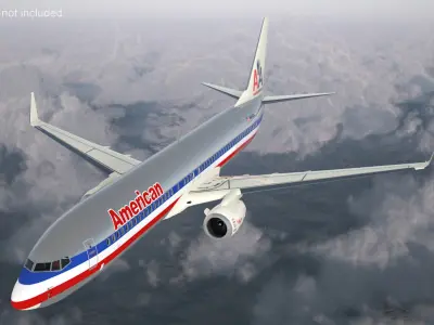  American Airlines Boeing 737-900 with Interior Rigged 