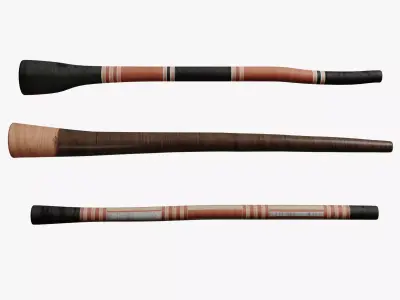Didgeridoo Low-poly 3D model