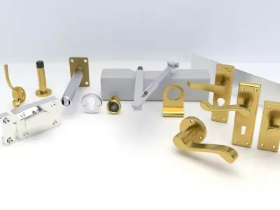 Security Furniture Pack Vol 8 - Door Security Furniture 3D model