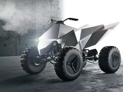 Tesla cyberquad ATV 3D model