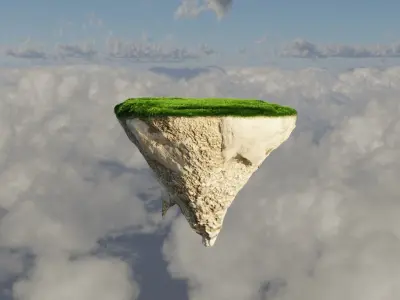 Floating Island 3D model purchase