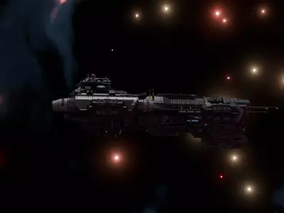 the space Low-poly 3D model