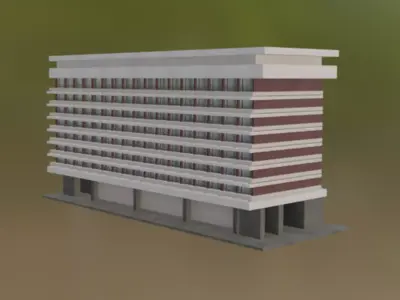 ARO Palace Hotel - Iconic Landmark from Brasov 3D model