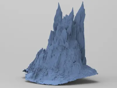 Cave Cliff Kit bash 1  3D model