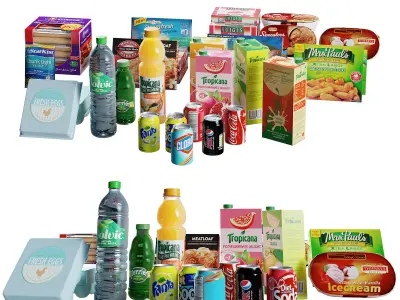 True  GDM-47-LD Glass Door Marchendiser 3D model