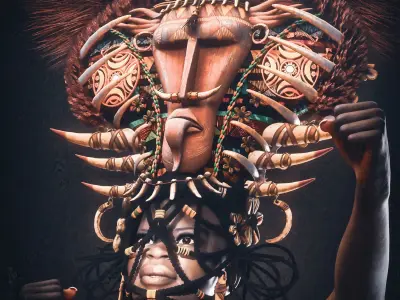 QUEEN NZINGA African Headdress