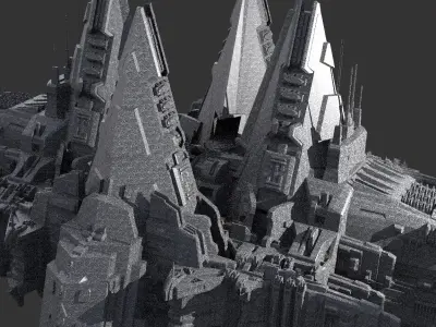 District 10 Mothership Design 9 3D model