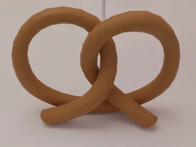 Gingerbread house Low-poly 3D model