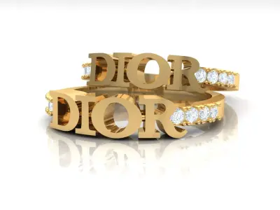 DIOR ring - 3d printable design 3D print model